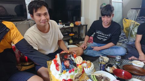 タインとクオンの誕生会でした！